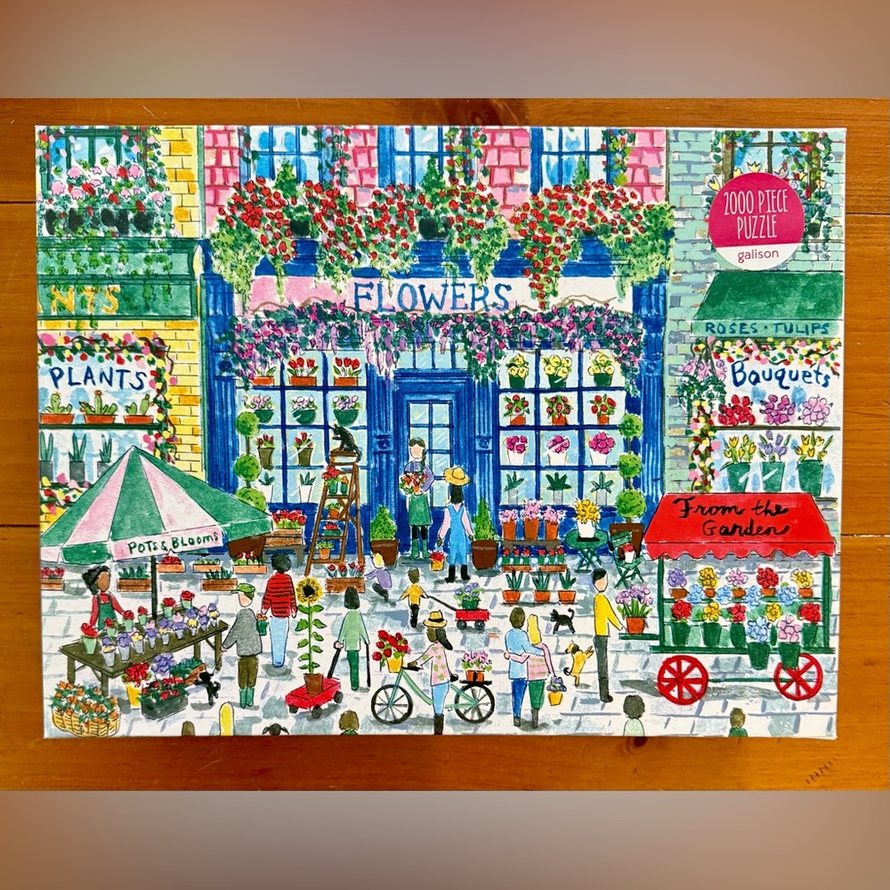 Galison 2000 Piece Puzzle - Market in Bloom